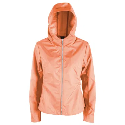 Yes Zee Polyester Jackets & Women's Coat In Orange