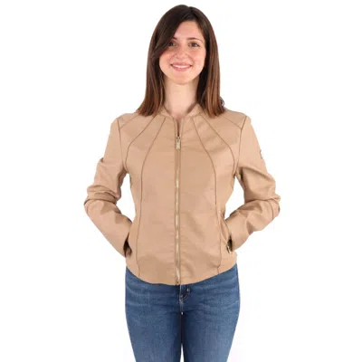 Yes Zee Polyethylene Jackets & Women's Coat In Beige
