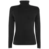 Yes Zee Black Viscose Sweater In Black