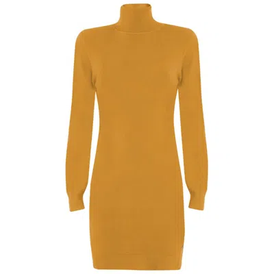 Yes Zee Viscose Women's Dress In Yellow
