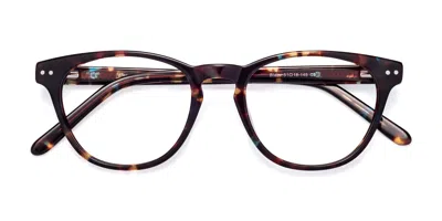Yesglasses Floral Tortoise Keyhole Bridge Retro-vintage Classic Acetate Reading Glasses - Blaze