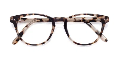 Yesglasses Ivory Tortoise Keyhole Bridge Retro-vintage Classic Acetate Eyeglasses - Blaze