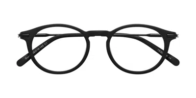 Yesglasses Matte Black Mixed Classic Lightweight Round Eyeglasses - Gupta