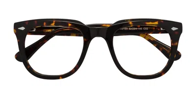 Yesglasses Tortoise Thick Spring Hinges Acetate Square Blue Light Glasses - System