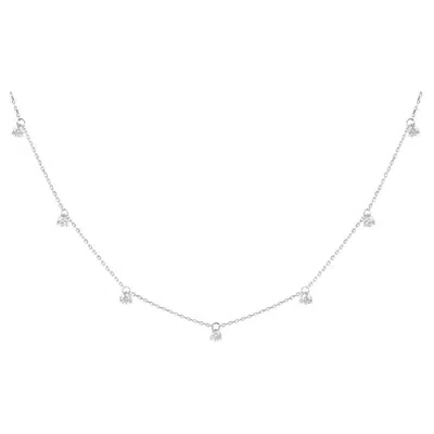 Pre-owned Yessayan 0.67 Cts Diamond Charm Necklace In 18k White Gold