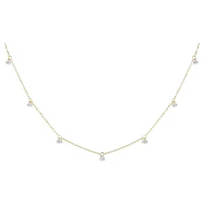 Pre-owned Yessayan 0.92 Cts Diamond Charm Necklace In 18k Yellow Gold