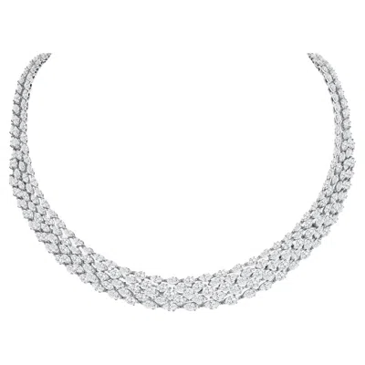 Pre-owned Yessayan Diamond Collar Statement Necklace In Multi