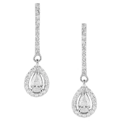 Pre-owned Yessayan Linear Diamond Drop Earrings In Multi