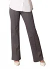 Yest Aalia Essential Trouser Pant In Deep Blue/multi In Gray