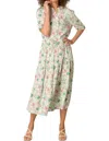 Yest Ghayla Maxi Dress In Bright Green/multi In Multi