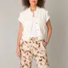 Yest Ginny Summer Sleeveless Vest In Raw White In White