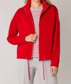 Yest High Collar Jacket In Red In Red