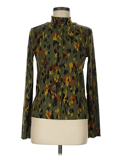 Pre-owned Yest Long Sleeve Blouse In Green