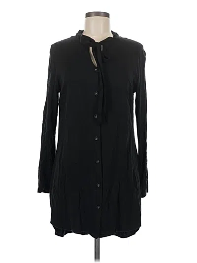 Pre-owned Yest Long Sleeve Button Down Shirt In Black