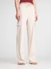 Yest Mathilde Linen Cargo Pants In Latte In Neutral