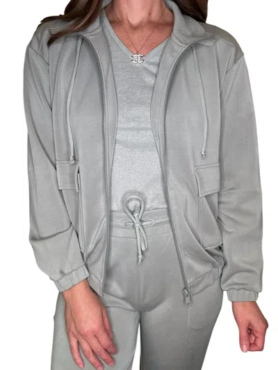 Yest Oijke Mist Jacket In Gray In Grey