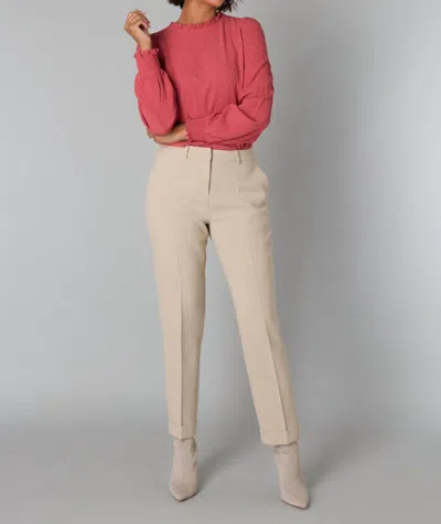 Yest Olexa Trouser Pants In Light Sand In Pink