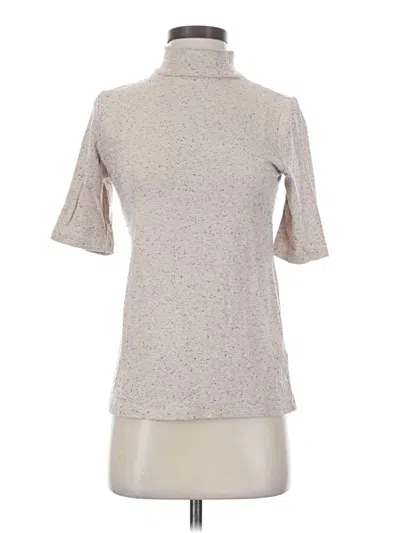 Pre-owned Yest Short Sleeve Turtleneck In Tan