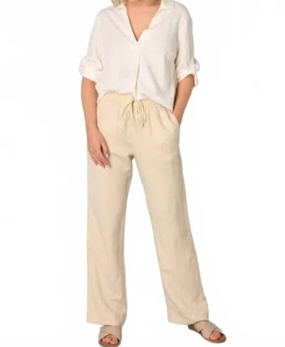 Yest Women's Merel Essential Bottoms In Soft Sand In White