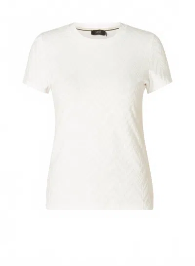 Yest Women's Renske Crew Neck Tee In Off White In Multi