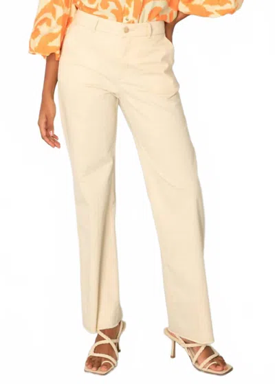 Yest Women's Sabrine Pant In Bleached Sand In White