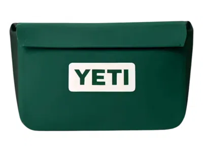 Pre-owned Yeti 3l Waterproof Gear Case In Black Forest Green