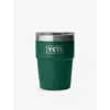 Yeti Black Forest Green Rambler 16oz Stackable Stainless-steel Tumbler 473ml In Green