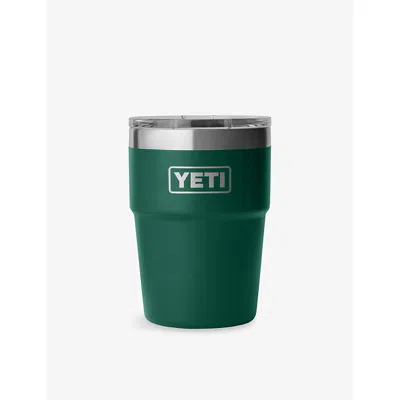 Yeti Black Forest Green Rambler 16oz Stackable Stainless-steel Tumbler 473ml