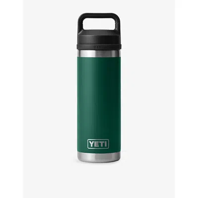 Yeti Black Forest Green Rambler 18oz Chug-cap Stainless-steel Bottle 532ml