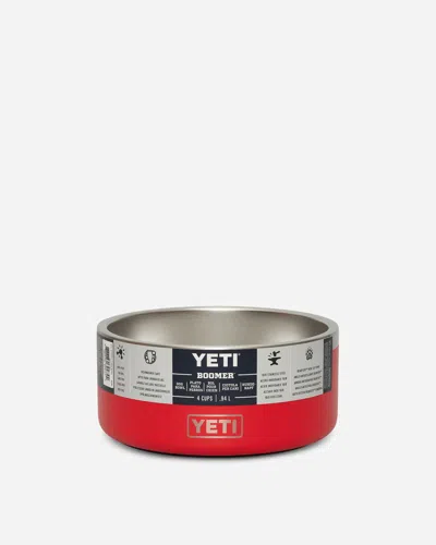 Yeti Boomer 4 Dog Bowl Rescue In Red
