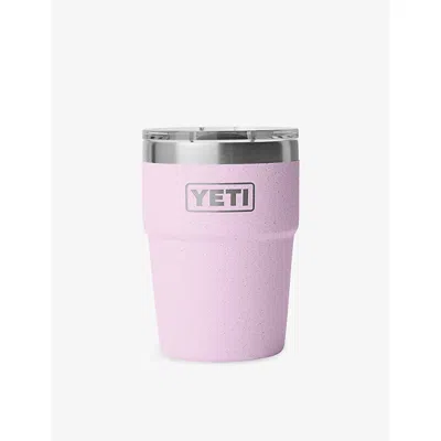 Yeti Cherry Blossom Rambler 16oz Stackable Stainless-steel Tumbler 473ml In Pink