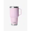 Yeti Cherry Blossom Rambler 35oz Stainless-steel Straw Mug 1l In Purple