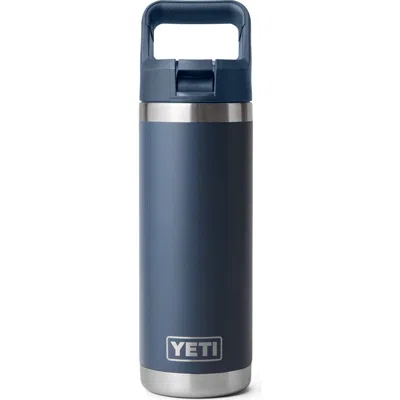 Yeti Rambler 18-ounce Straw Water Bottle In Blue