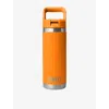 Yeti King Crab Orange Rambler 18oz Stainless-steel Straw Cup 532ml In Orange