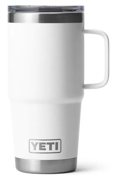 Yeti Rambler 20 Oz. Travel Mug In White
