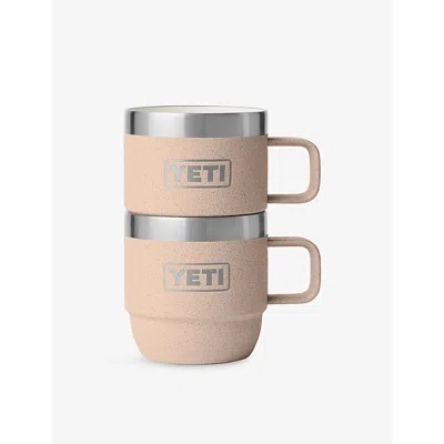 Yeti Rambler 6oz Stackable Stainless-steel Mugs Set Of Two In Pink
