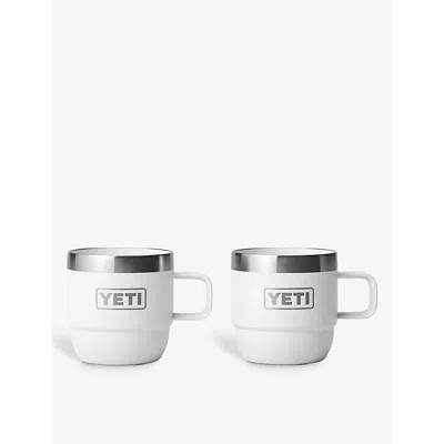 Yeti Rambler 6oz Stainless-steel Espresso Mug Pack Of Two White