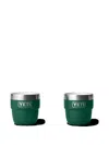 Yeti Rambler® Logo Stackable Cup (set Of Two) In Green