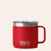 Yeti Rambler Rescue Red 14 oz Stackable Mug In Red