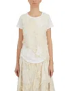 Yeung Chin Double Layer T-shirt In White