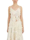 Yeung Chin Embroidered Tank Top In White