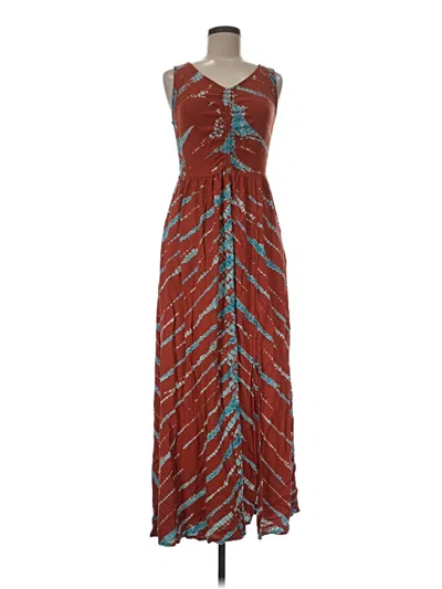 Pre-owned Yfb Casual Dress In Brown