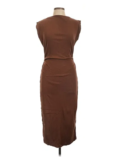 Pre-owned Yfb Casual Dress In Brown