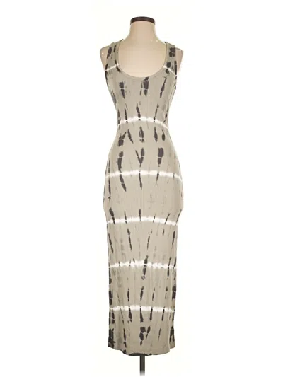 Pre-owned Yfb Casual Dress In Gray