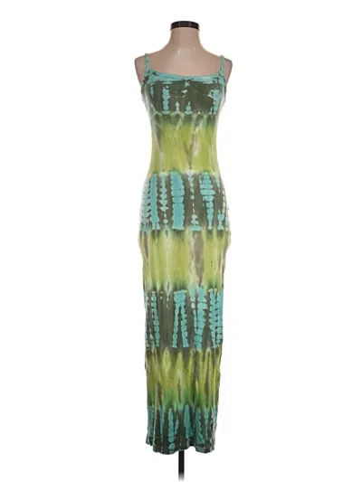 Pre-owned Yfb Casual Dress In Green