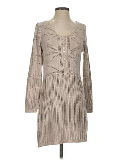 Pre-owned Yfb Casual Dress In Tan