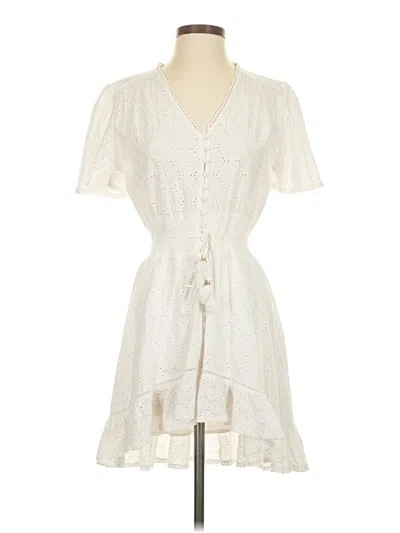 Pre-owned Yfb Casual Dress In White