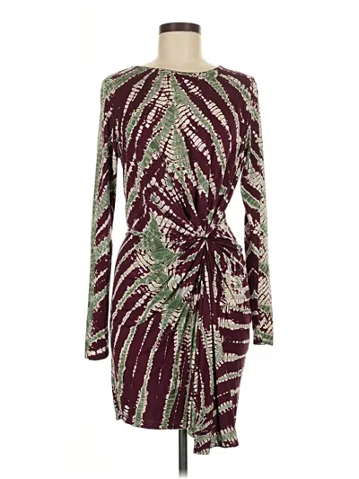 Pre-owned Yfb Cocktail Dress In Burgundy