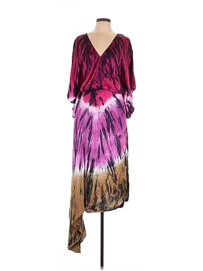 Pre-owned Yfb Cocktail Dress In Burgundy