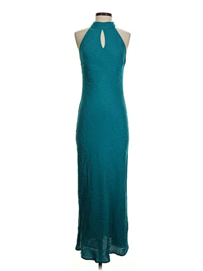 Pre-owned Yfb Cocktail Dress In Teal